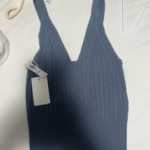 Women's Blue Knit Top